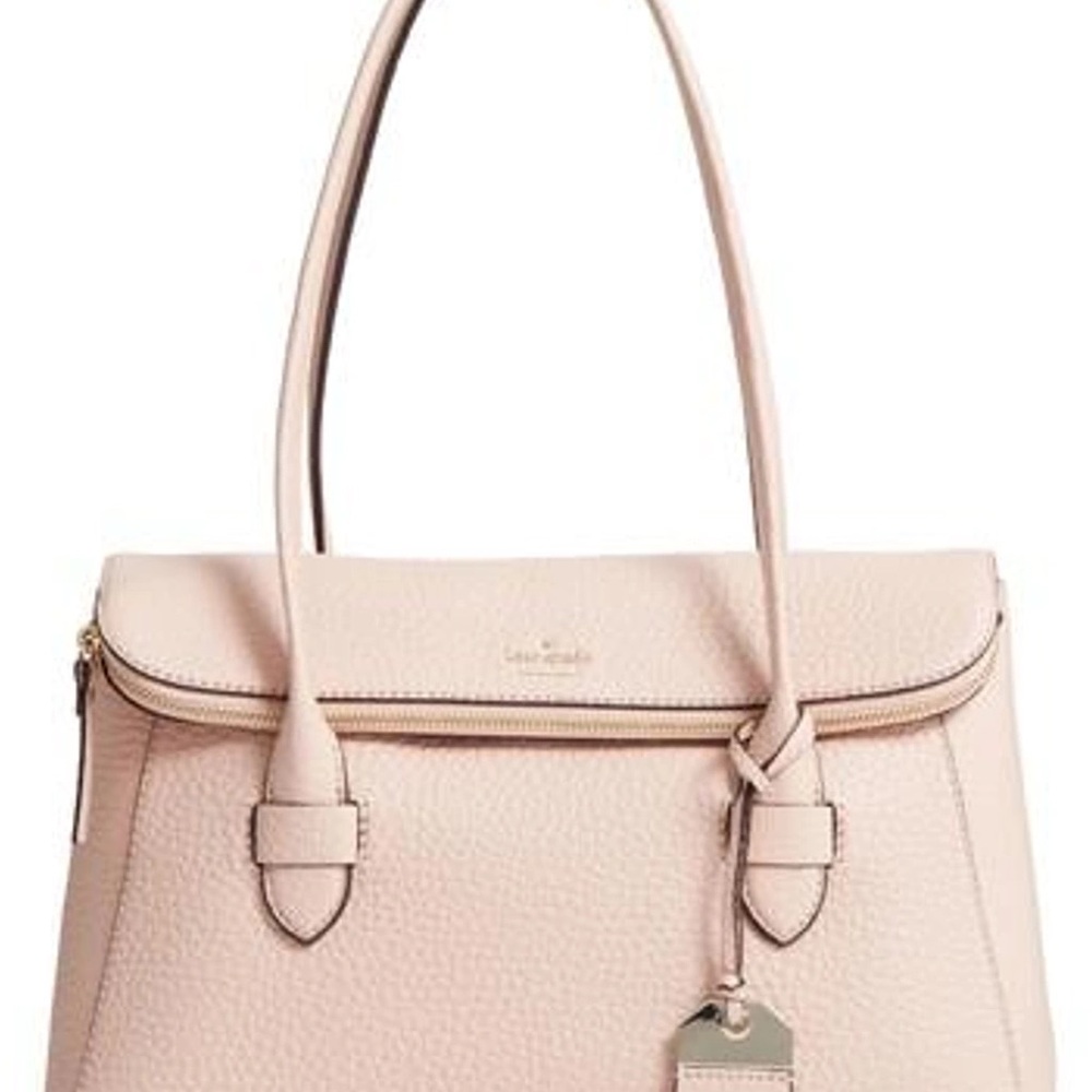 Kate Spade Carter Street - Laurelle Leather Tote in Barely There Pink